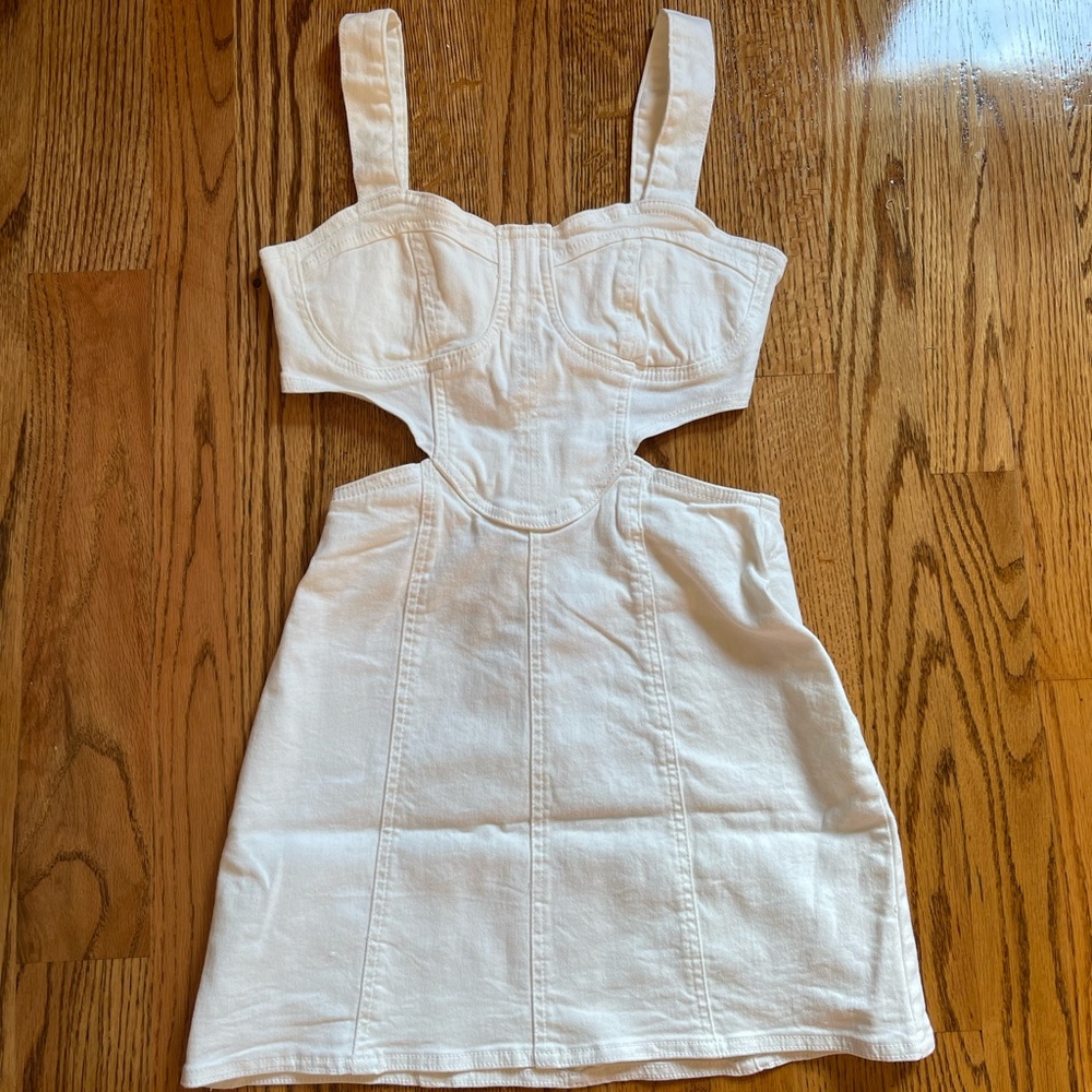 White Denim Dress